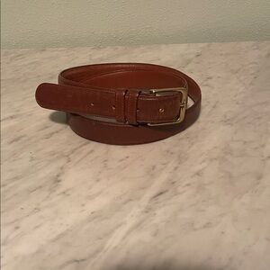 Coach Men’s Rust Brown Leather Belt Sz 40